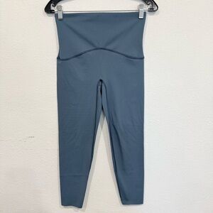 SPANX Booty Boost 7/8 Active Workout Blue Leggings Women’s Size Medium